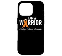 MS Multiple Sclerosis Awareness Orange Ribbon Men Women Case for iPhone 16 Pro
