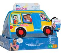 Ms. Rachel Official Tummy Time Activity Bus Folding Play Mat with Baby Mirror & Sensory Toys for Interactive Play Baby Learning Toys for Boys & Girls Ages 0-1+