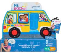 Ms. Rachel Official Tummy Time Activity Bus Folding Play Mat with Baby Mirror & Sensory Toys for Interactive Play Baby Learning Toys for Boys & Girls Ages 0-1+