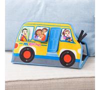 Ms. Rachel Official Tummy Time Activity Bus Folding Play Mat with Baby Mirror & Sensory Toys for Interactive Play Baby Learning Toys for Boys & Girls Ages 0-1+