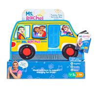 Ms Rachel Tummy Time Activity Bus Folding Playmat Let's Play & Build Skills New