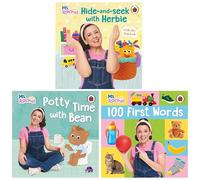 Ms Rachel's Collection Illustrated 3 Books: Early Learning & Speech Development Set (Ms Rachel: Hide and Seek with Herbie: A Lift-the-Flap Book, Potty Time with Bean & 100 First Words)