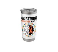 MS Strong Mind Over Matter Warriors Awareness Motivational Stainless Steel Insulated Tumbler