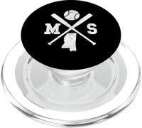 MS USA State - Baseball Player Mississippi PopSockets PopGrip for MagSafe