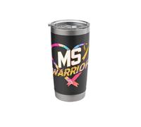 MS Warrior Heart Multiple Sclerosis Awareness Fighters Stainless Steel Insulated Tumbler