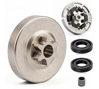 MS192 Clutch Drum for Stihl MS192 MS193T MS194T MS201 MS200 Chainsaw Parts | 3/8" 6T Clutch Drum Spur Sprocket Kit Replace 1137 640 2001,1137 160 2000 for Stihl MS200T MS201T Chainsaw Parts