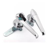 MS306-1A-2 Handle Lock Power Distribution Cabinet Door Switch with Padlock 1Pcs(Silver)