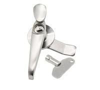 MS308-3 Distribution Cabinet Lock 304 Stainless Steel Triangular Lock Cylinder 22mm Handle Lock 1Pcs