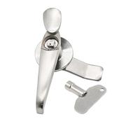MS308-3 Key Lock Distribution Cabinet Lock 304 Stainless Steel 22mm Outdoor Handle Lock 1Pcs(4 Angle Lock core)