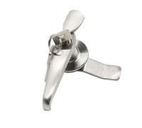 MS308-3 Key Lock Distribution Cabinet Lock 304 Stainless Steel 22mm Outdoor Handle Lock 1Pcs(Key Lock)