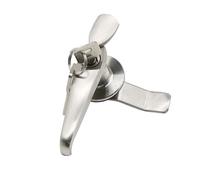 MS308-3 Key Lock Distribution Cabinet Lock 304 Stainless Steel Crescent Lock Cylinder 22mm Handle Lock 1Pcs