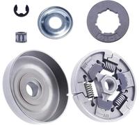 MS310 MS382 Clutch Drum 3/8'' 8T Sprocket Rim Kit Compatible with stihl MS310 MS382 Clutch Washer Needle Bearing Saw Parts 1128 007 1001 (Drum A Kit)