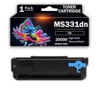 MS331dn High Capacity Black Toner Cartridge Replacement for Lexmark MS331dn MS431dn MS431dw MX331adn MX431adn MX431adw MS439dn MX432adwe Printer, No Chip, High-Definition Printing,Black-20000Page