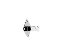 MS435 - Wall Fixing Bracket for Gridwall Mesh Panels - Chrome-Plated Steel Mount for 3" Mesh Panels (8)
