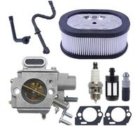 MS461 for carb Rebuild Kit with Fuel Line and Gaskets MS461 for(Two) | Fits MS461 chainsaws, includes air fuel filters, for durable gaskets, for easy replacement, for outdoor power tool