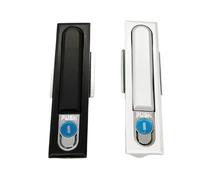 MS490 Lock, Electric Cabinet Plane Lock Switch Electric Appliance Control Cabinet Lock Ms818 Toolbox Lock 1Pcs(Silver)