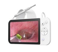 MS500 Otoscope Camera with 5 inch IPS Screen 1080P HD Digital Intelligent Visual Ear Pickers for Kids and Adults Memory Card