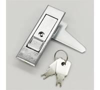 MS603 Button Lock Power Distribution Cabinet Door Lock File Cabinet Lock Electric Box Plane Lock 1Pcs(Whitebutton with Key)