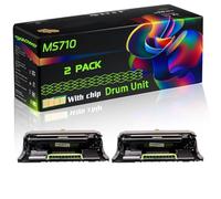 MS710 Compatible for Lexmark Drum Unit with Chip MS710dn MS810de MS810dn MS810dtn MS810n Printers (2-Pack Black)