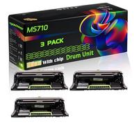 MS710 Compatible for Lexmark Drum Unit with Chip MS710dn MS810de MS810dn MS810dtn MS810n Printers (3 Pack Black)