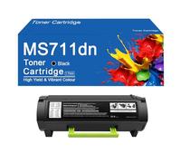 MS711dn Toner Cartridge Replacement for Lexmark 521H 52D1H00 52D1000 Work for Lexmark MS710 MS711dn MS810de ms811 Printer,MS711dn-1Set