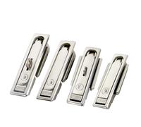 MS712 Plane Lock 316 Stainless Steel Ms713 with Hanging Optical Cable Junction Box Communication Cabinet Lock Lithium Battery 1Pcs(MS712 with Hook)
