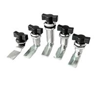 MS714-2 Electric Cabinet T-Handle Turnkey Lock Ms722 Cabinet Door Double Wing Lock 1Pcs(H 40mm)