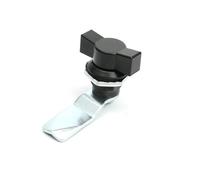 MS714-2 Electric Cabinet T-Handle Turnkey Lock Ms722 Iron Sheet Switch Cabinet Door Double Wing Lock 1Pcs(H 18mm)
