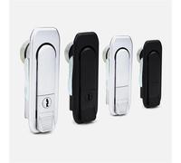 MS738 Push to Open Latch Button Lock Electric Box Plane Switch Cinet Door Fire Hydrant Handle 1Pcs(Nero,with Key)