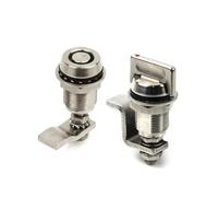 MS816-3S Small Cabinet Lock Compression Locking Lock 304 Stainless Steel Shockproof Safety Locking Lock 1Pcs(Dot Type with Key)