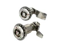 MS816S-1-1A Rotary Latch Lock Triangle Four Corners Adjustable Telescopic Turning Cabinet Door Lock 1Pcs(1-3-Short Positive)