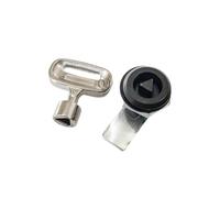 MS845-2 Inner Triangle Lock Cylinder Small Cylinder Tongue Lock Industrial Machinery Equipment Small Triangle Lock MS845-1 1Pcs(Triangle Black)