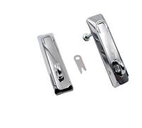 MS860 Door Handle Lock Zinc Alloy Electronic Cabinet Lock Padlocktable Swing Door Lock 1Pcs(Brass Door,White_CAM Lock)