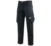 MS9 Mens Cargo Combat Work Trousers Pants Jeans with Knee Pockets T2 Black