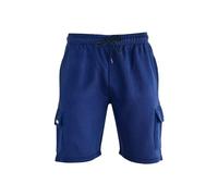 MS9 Mens Cargo Jogging Bottom Fleece Work Shorts Tracksuit Cargo Shorts H15 Navy