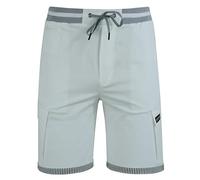 MS9 Mens Designer Slim Fit Stretch Spandex Sports Casual Shorts Zip Pockets C5 White