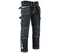 MS9 Mens Work Cargo Combat Holster Pockets Tactical Working Work Trouser Trousers Pants Jeans Black