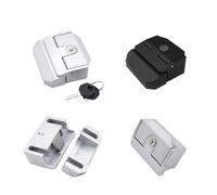 MS901-1 Zinc Alloy Door Lock Iron Fence Lock Tool Box Iron Fence Lock 1Pcs(Silver-Interior)