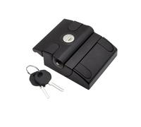 MS901-2 Zinc Alloy Door Lock Iron Fence Lock Refit Vehicle Tool Box Frame Lock Fence Car Lock 1Pcs(Black)