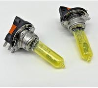 MSA H15 55/15W Warm White 3000K Yellow Xenon Headlight Bulbs Daytime Running DRL (x2)