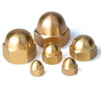 MSA Solid Brass Dome Nuts Acorn Nuts Solid Brass Cap Nuts M3 M4 M5 M6 M8 (M8)