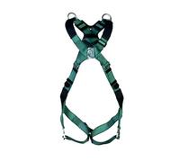 MSA V-Form Full Body Back Chest Shoulder D-Ring Bayonet Safety Harness Green XS MSA10206045