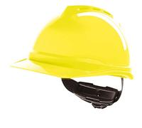 MSA V-GARD 500 VENTED SAFETY HELMET HI VIS YELLOW
