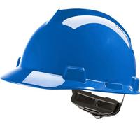 MSA V-Gard Construction Helmet, Unventilated Safety Helmet for Construction Site and Electricians, Lightweight Helmet in accordance with DIN EN 397 for Work, Blue