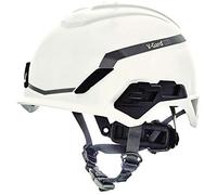 MSA V-Gard H1 Novent Protective Helmet Industrial Climbing Helmet - White - 52-64 cm - Helmet with Chin Strap for Height and Rescue - EN397 & ANSI