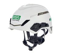 MSA V-Gard H1 Trivent Vented Safety Helmet with Fas-Trac III Suspension and Sewn