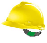 MSA V-Gard Hard Hat Safety Helmet 6 Colours MSAGV Colour=Yellow