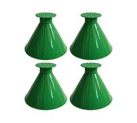 Msadgy 4 Pack Ice Scraper for Car Windshield, Multi-Function ABS Round Cone Ice Scrapers Snow Remover Frost Removal Funnel Shaped Cleaning Tool