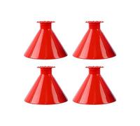 Msadgy 4 Pack Ice Scraper for Car Windshield, Multi-Function ABS Round Cone Ice Scrapers Snow Remover Frost Removal Funnel Shaped Cleaning Tool