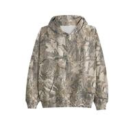 MSBESYOR Camo Hoodie for Men Women Oversized Fleece Maple Leaf Hooded Sweatshirt Graphic Print Pullover Hoodies with Pocket, 05 Khaki Green, Medium